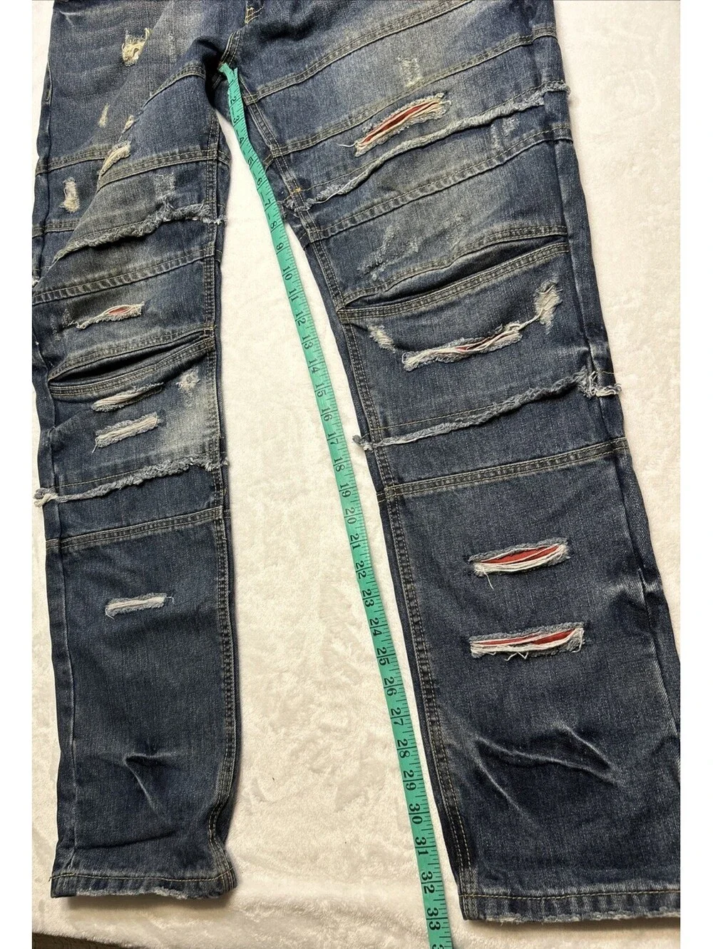 Denim Outpost Vintage Americana Jeans Mens 40X34 Blue Denim Distressed